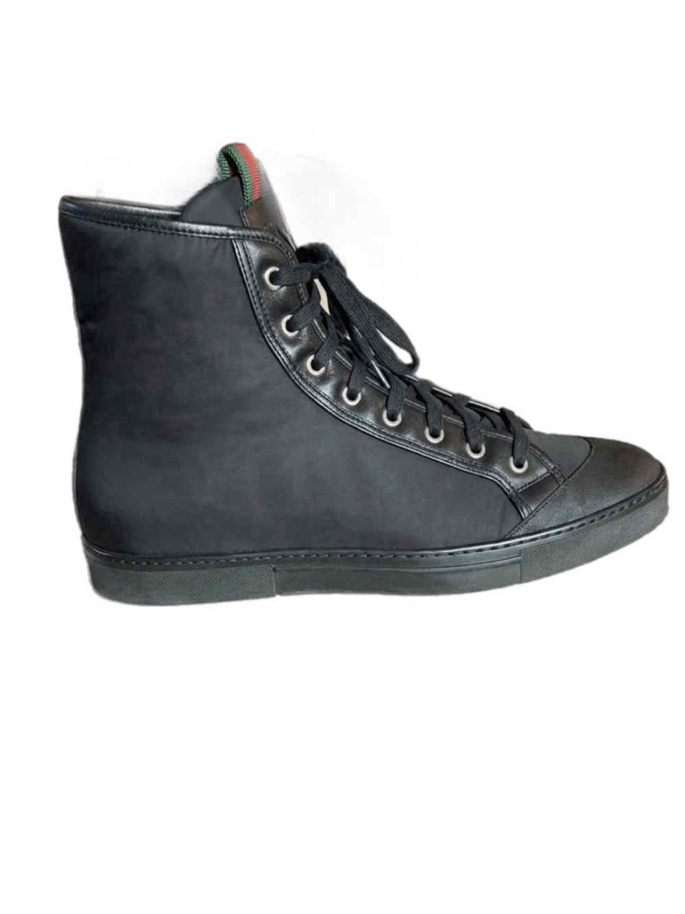 Gucci Nylon Interlocking G High-Top Sneaker - Picture 6 of 12